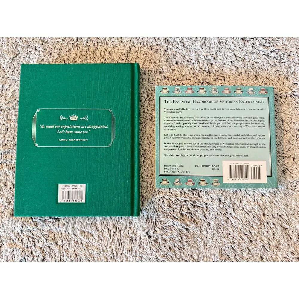 Downton Abbey Tea Cookbook Victorian Entertaining Book Lot of 2